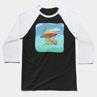 Kayaking fish Baseball T-Shirt